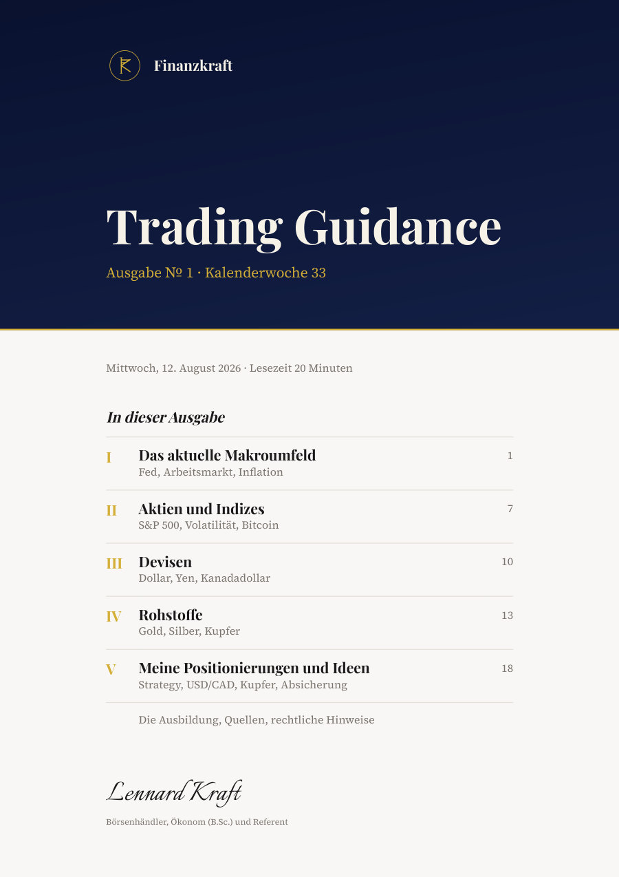 Trading Guidance, Ausgabe № 1