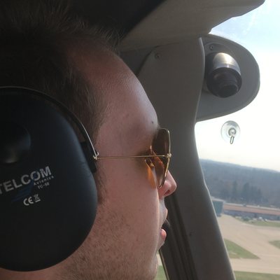 Lennard Kraft im Cockpit